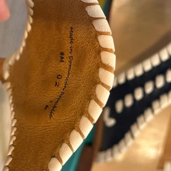 Jack Rogers Black and White Thong Sandals - Picture 8 of 9